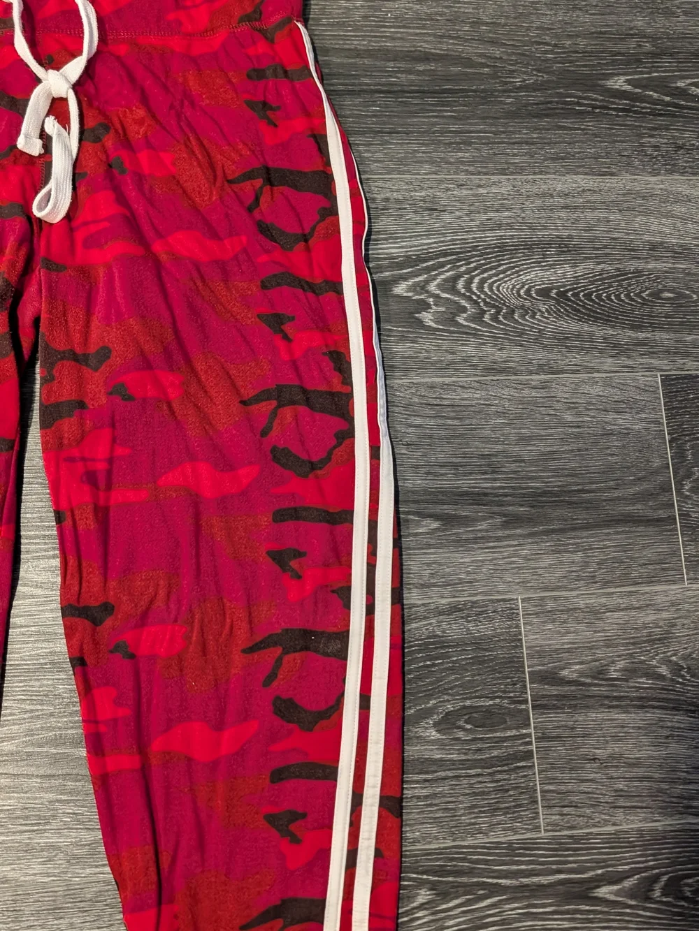 Reflex Red and Black Camo Track Pants